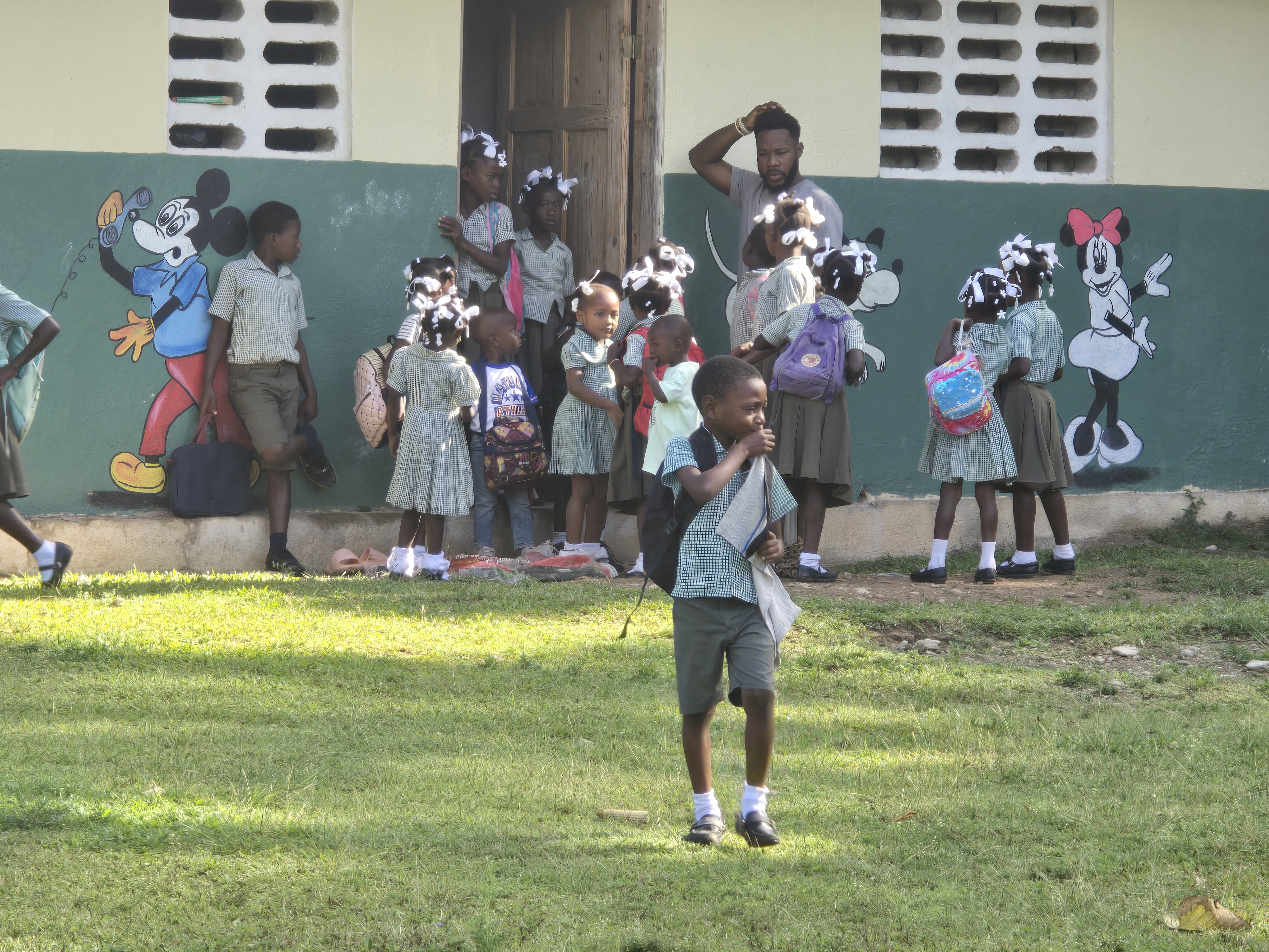 Children reading and learning