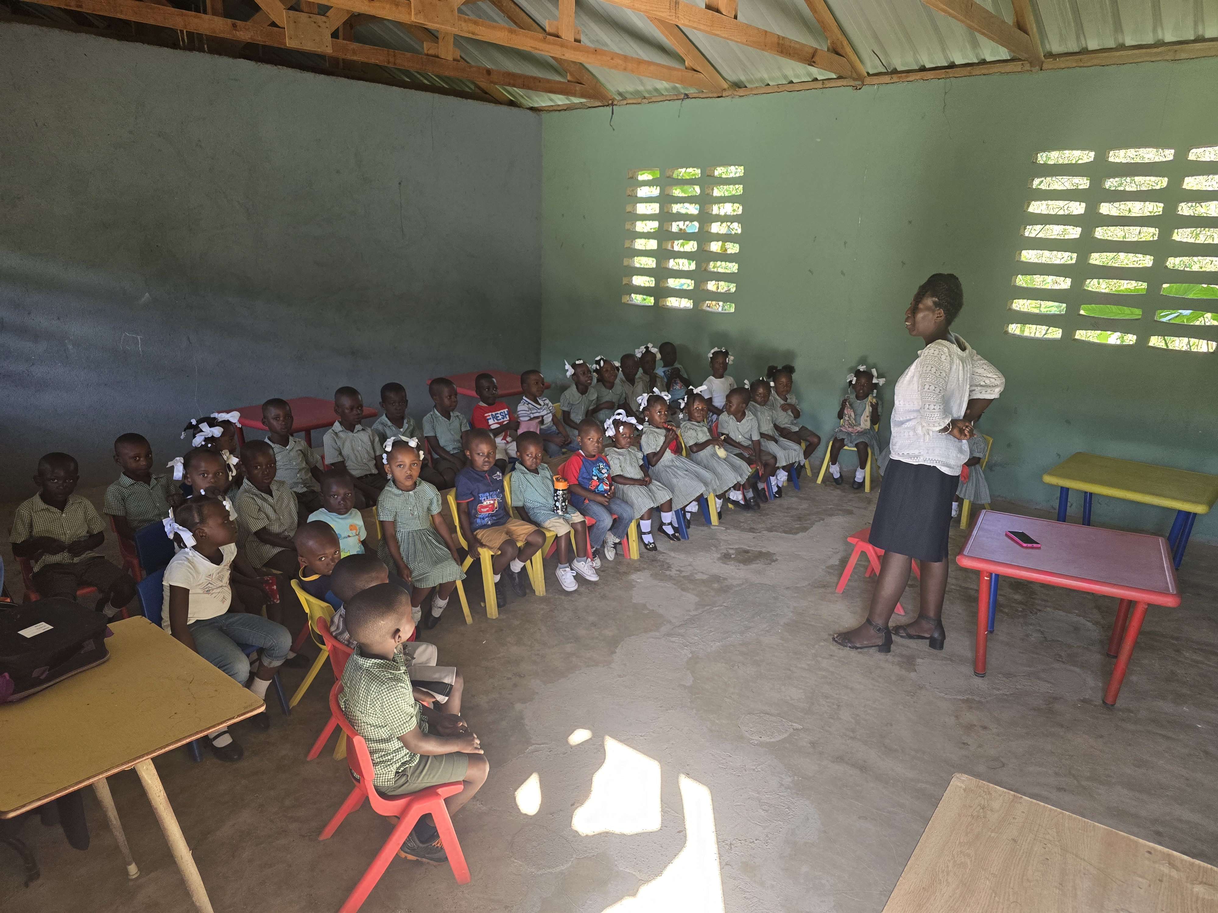Children learning in classroom